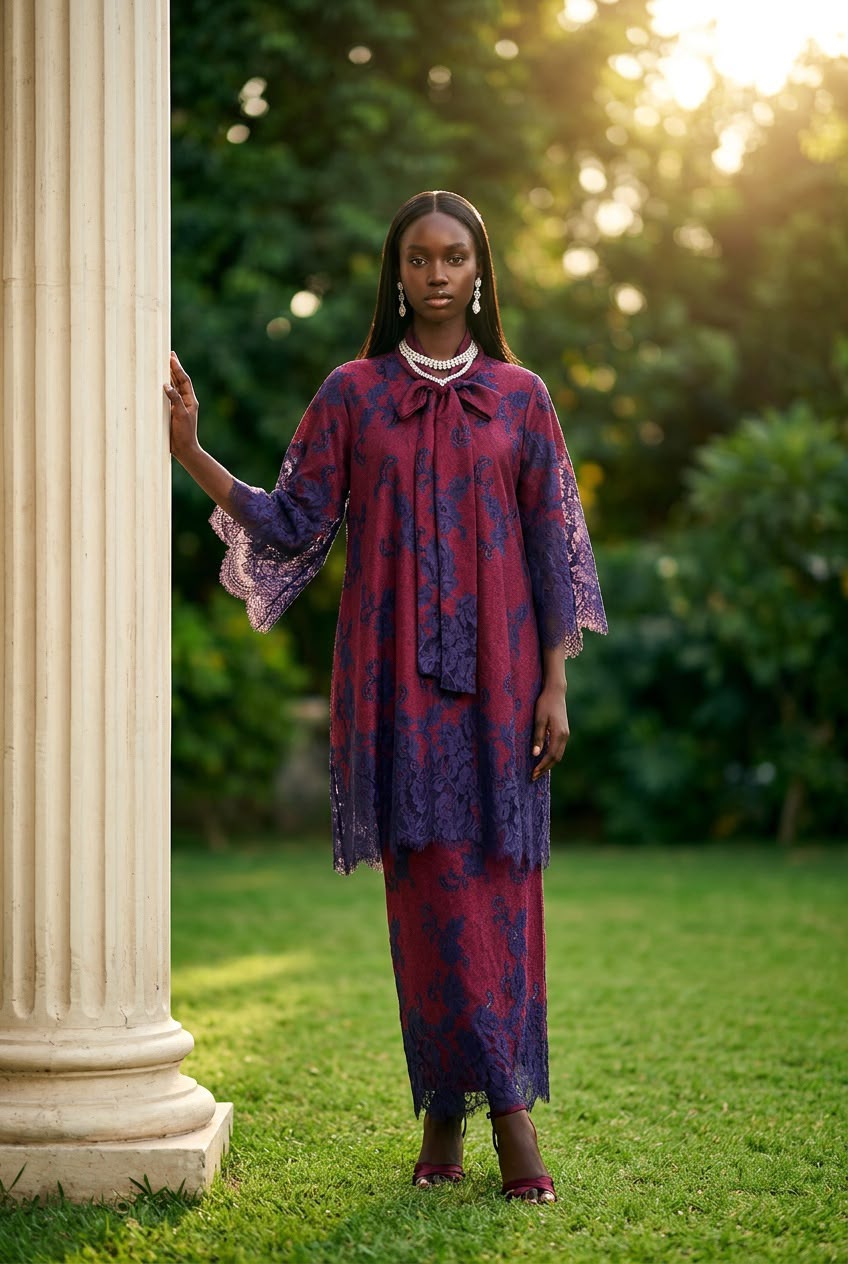 SERAPHINA LACE KAFTAN TWO PIECE