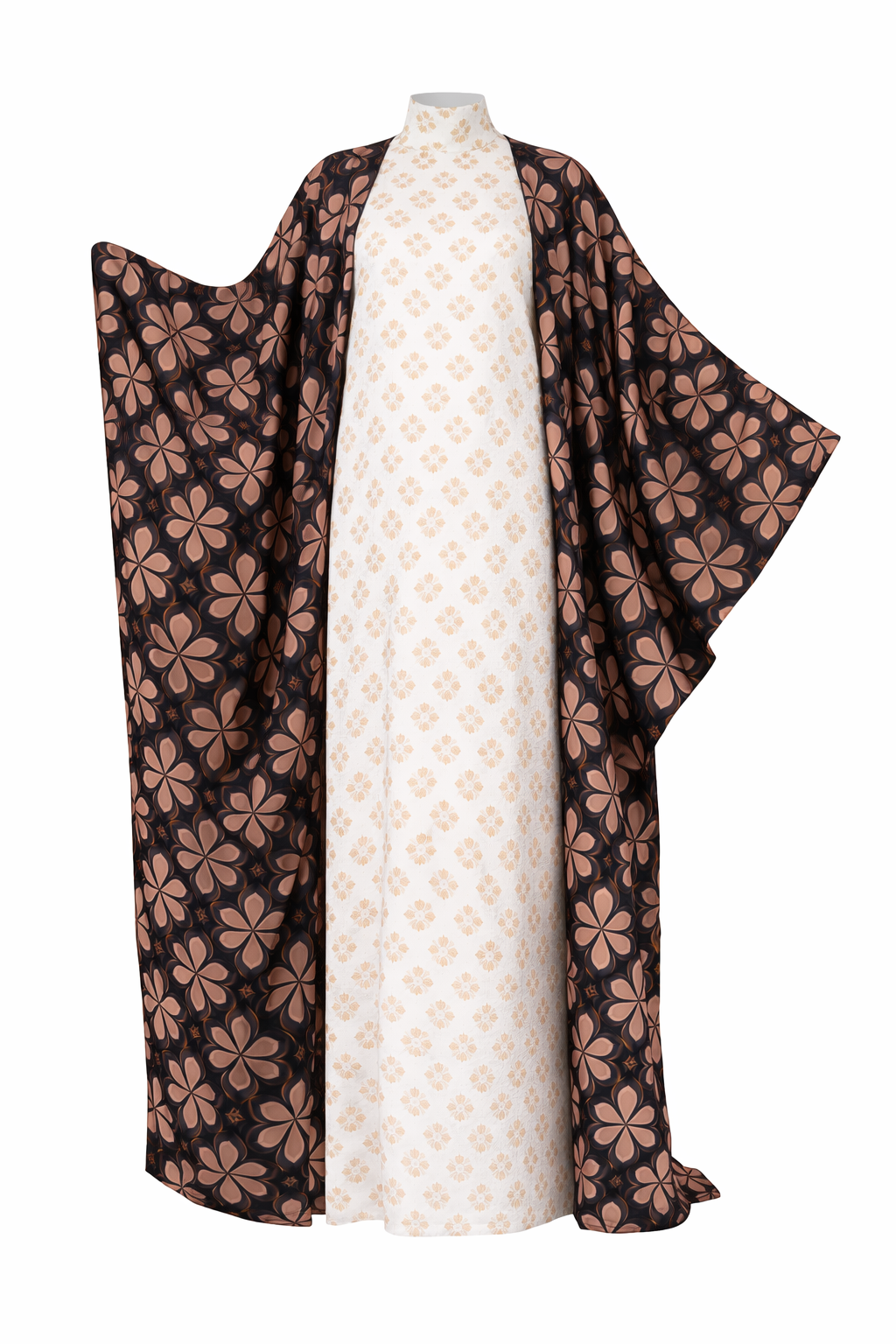 ZARIA SILK ENSEMBLE IN CUSTOM SAHEL REVERIE PRINT