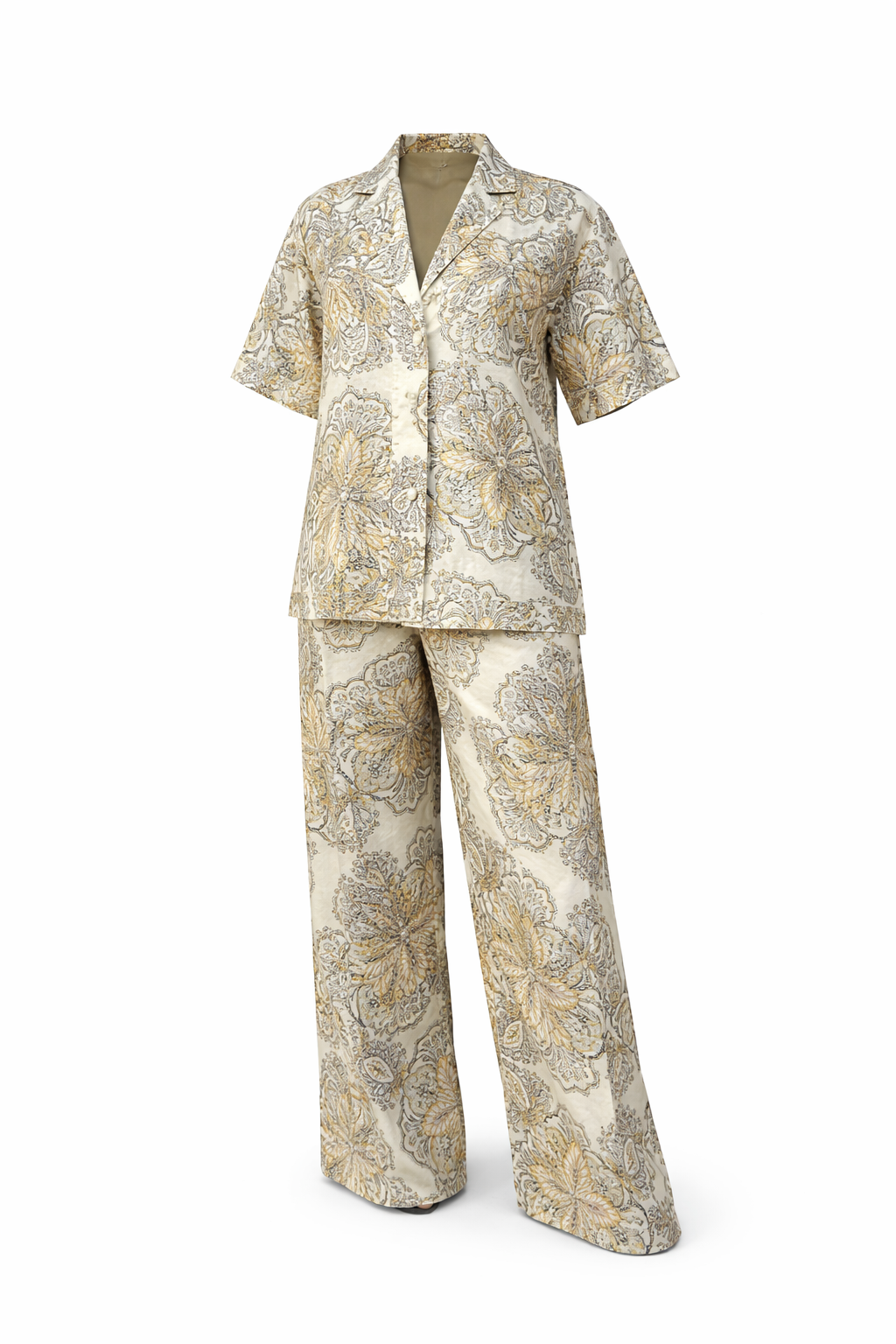 NEO LINE PANT SET - MEDALLION MOTIF
