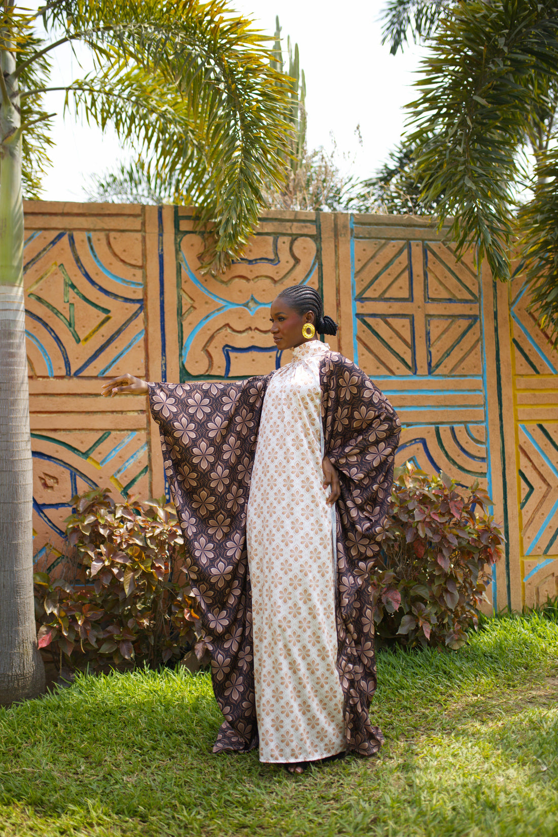 ZARIA SILK ENSEMBLE IN CUSTOM SAHEL REVERIE PRINT