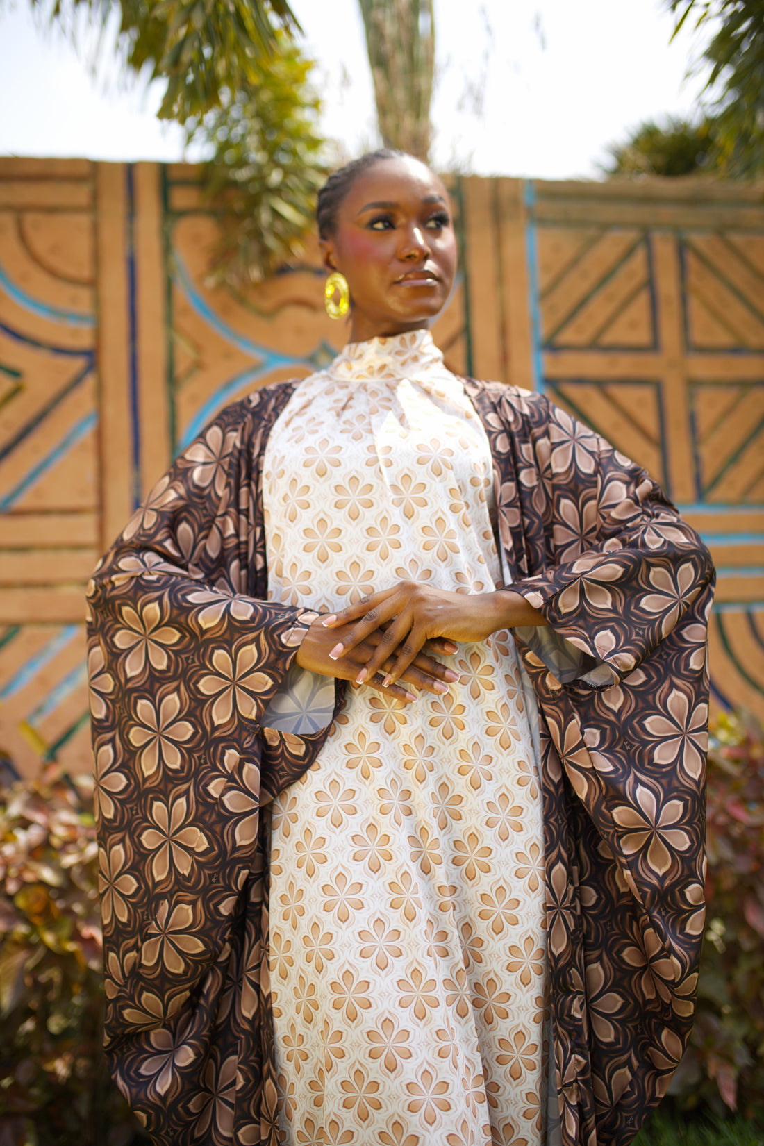 ZARIA SILK ENSEMBLE IN CUSTOM SAHEL REVERIE PRINT