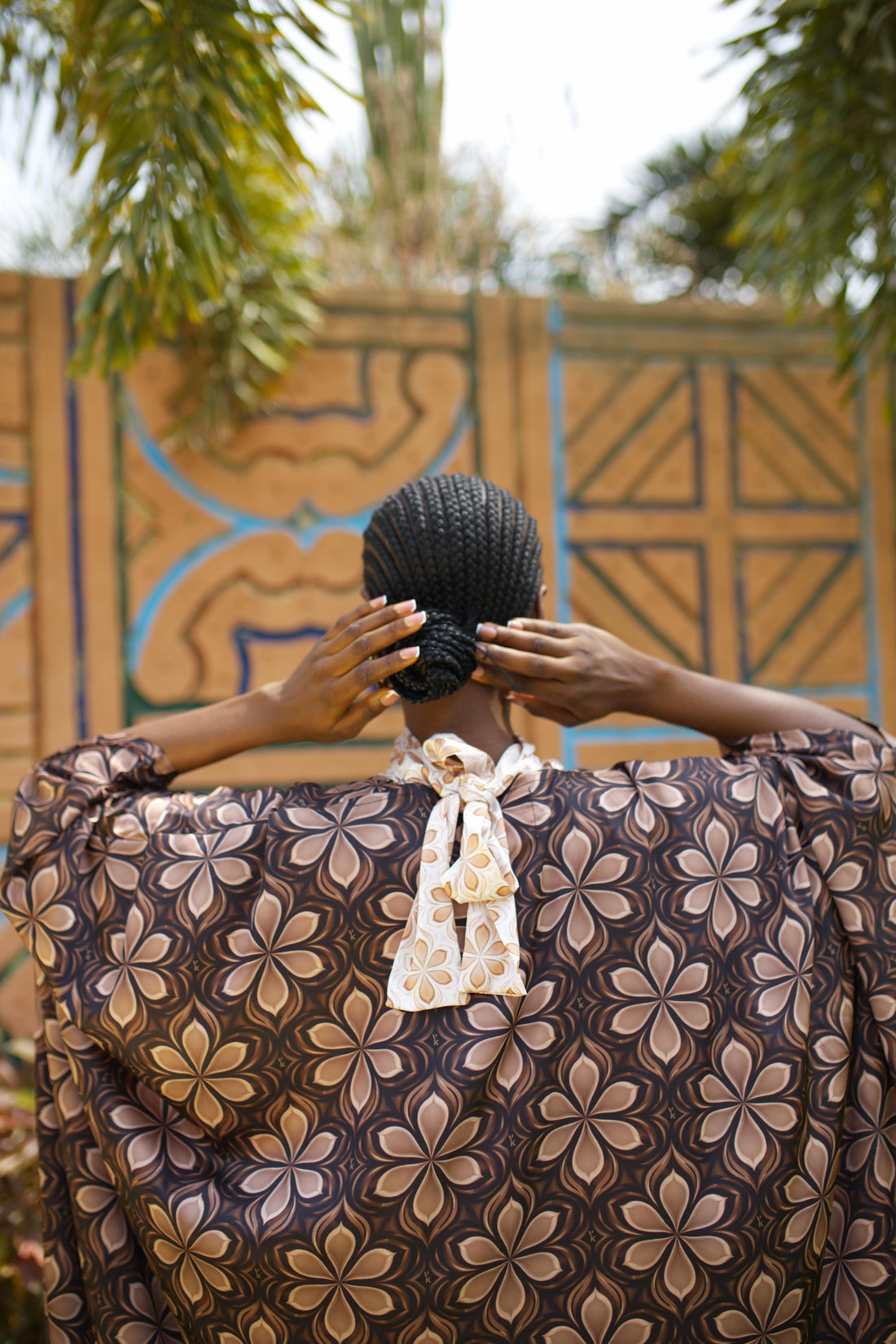 ZARIA SILK ENSEMBLE IN CUSTOM SAHEL REVERIE PRINT