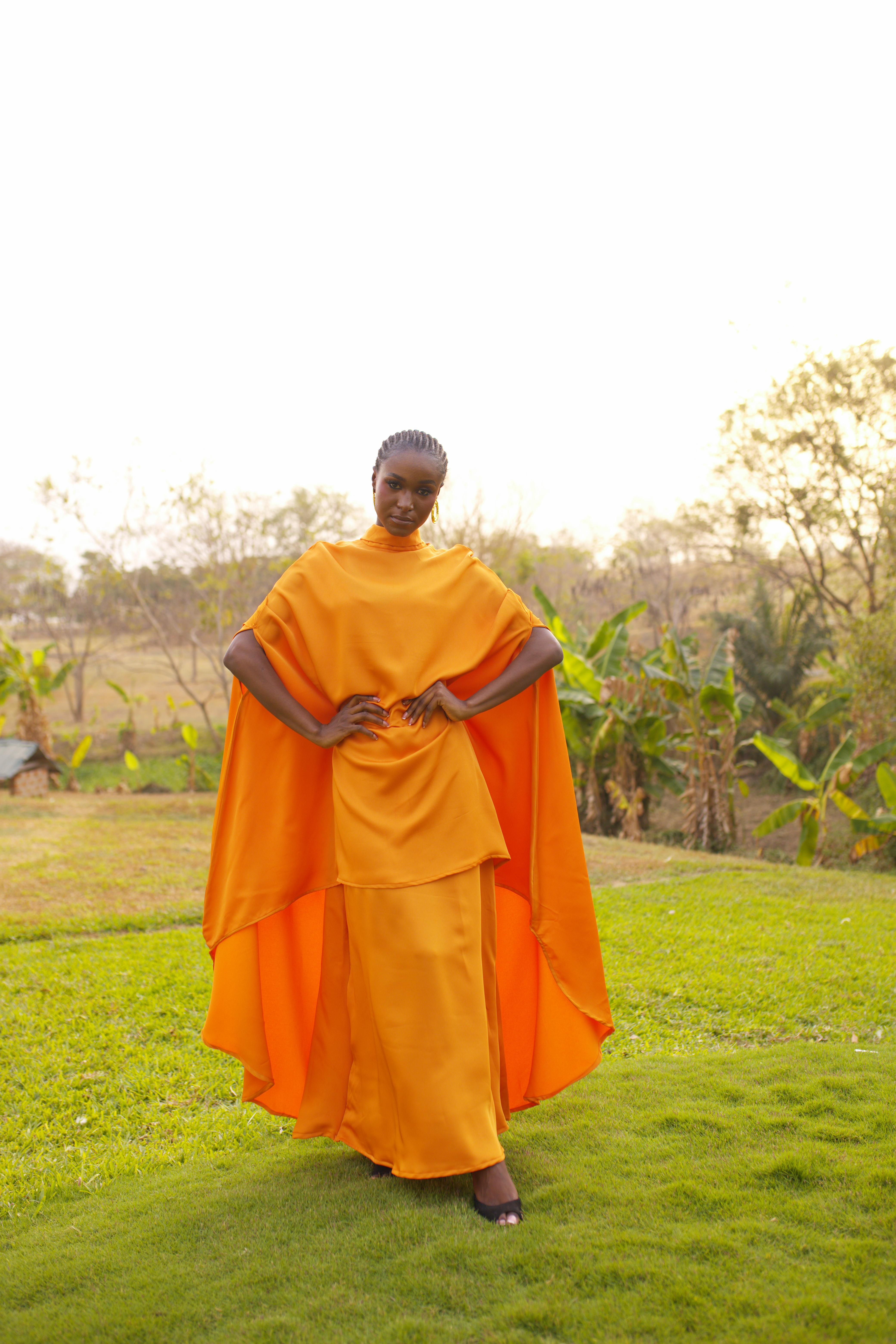THE KAMILAH CAPE DRESS