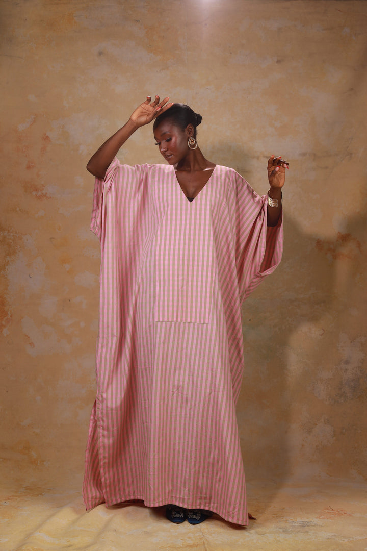 GOLDEN HOUR RELAXED LINEN KAFTAN