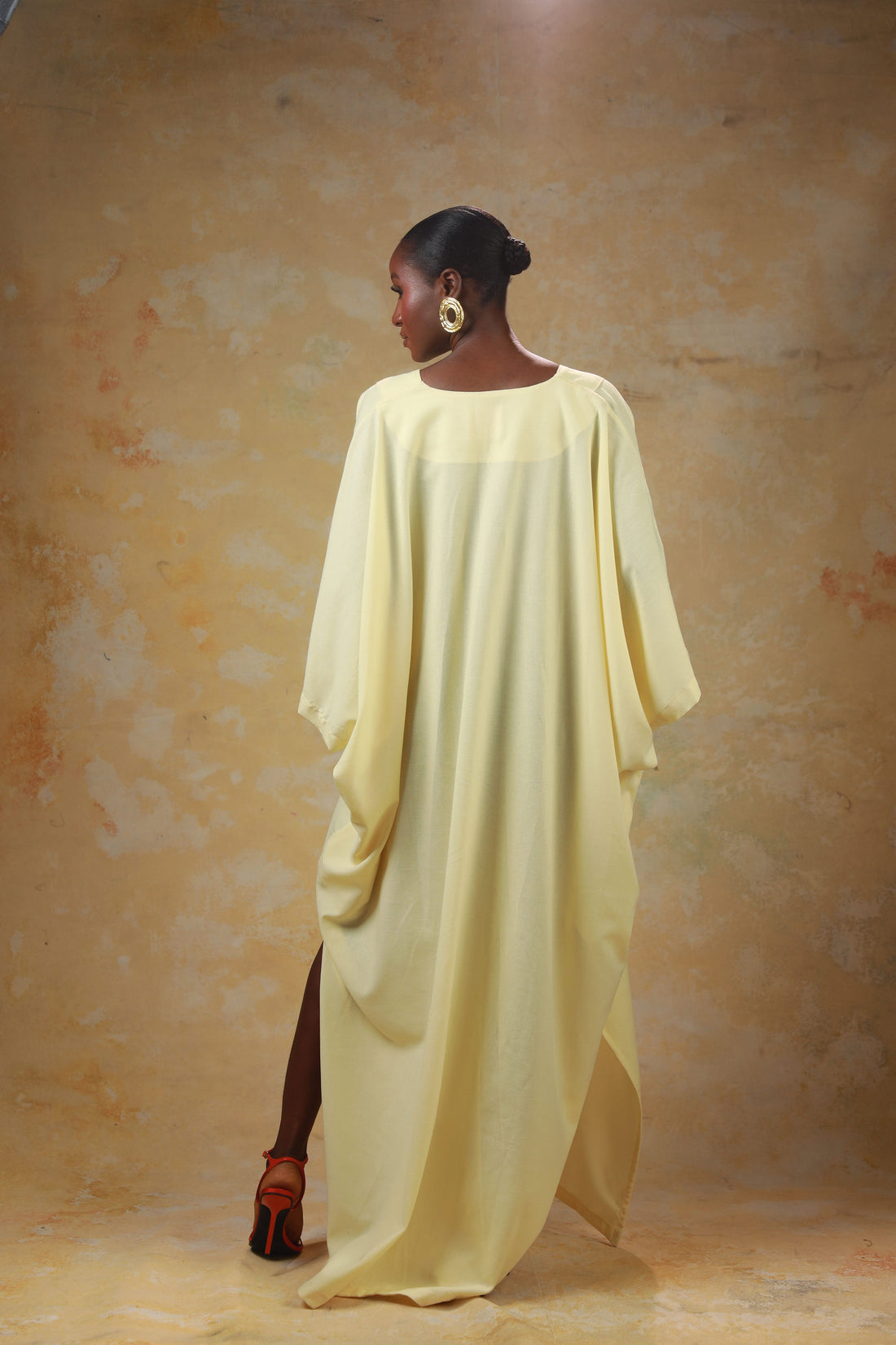 GOLDEN HOUR RELAXED LINEN KAFTAN