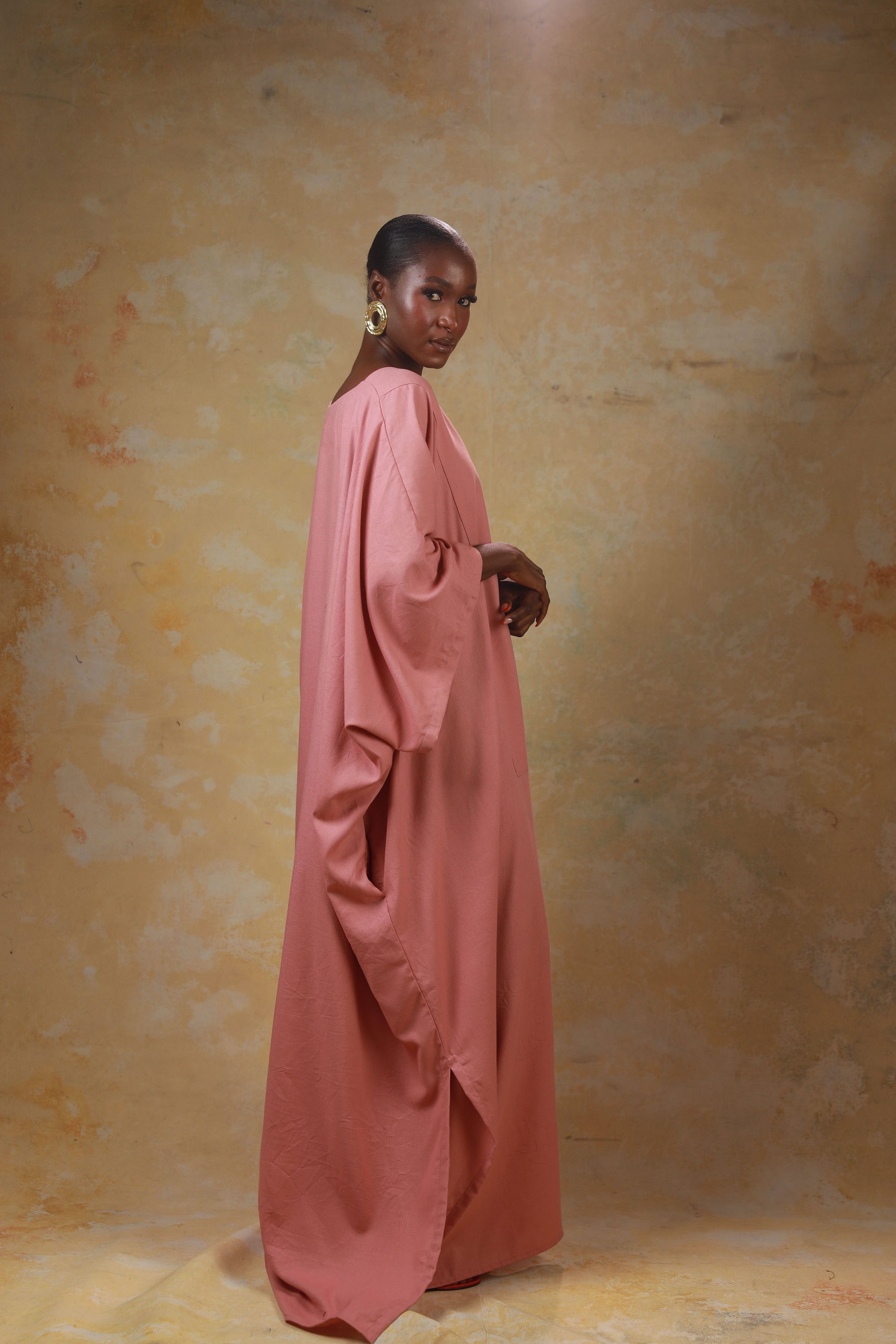 GOLDEN HOUR RELAXED LINEN KAFTAN