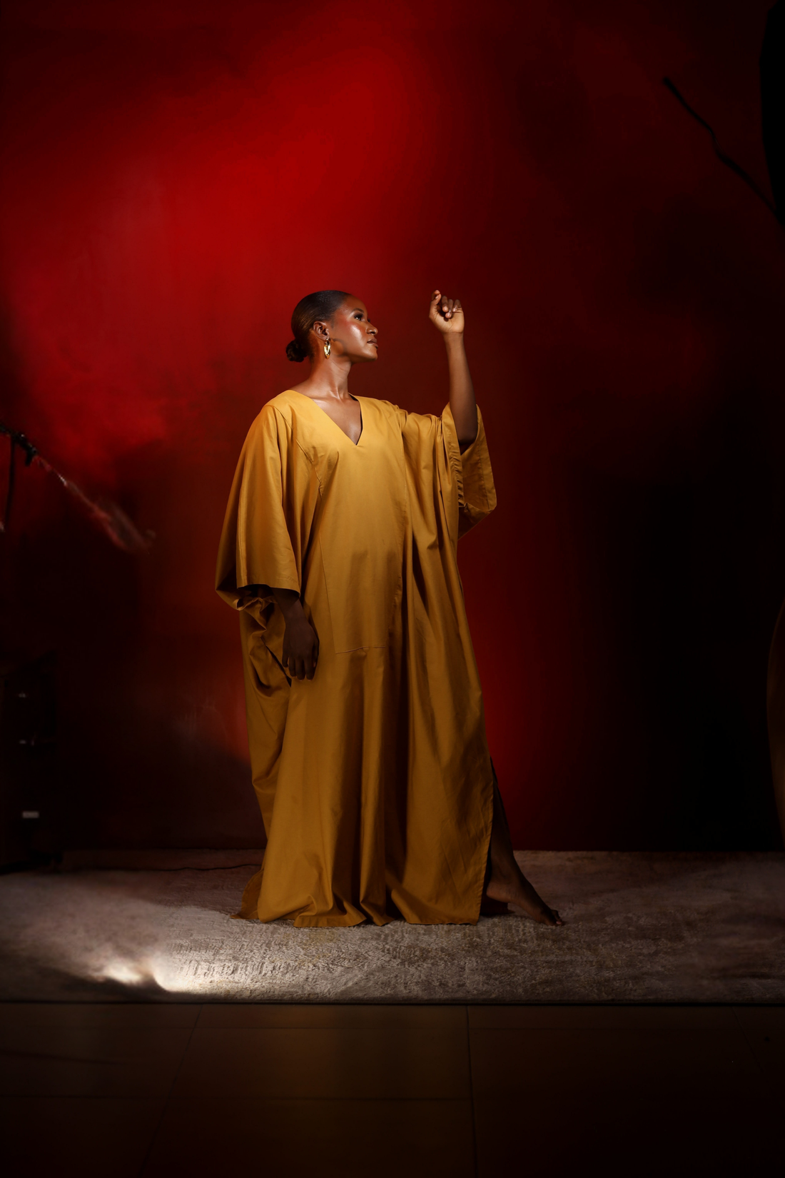 GOLDEN HOUR RELAXED LINEN KAFTAN