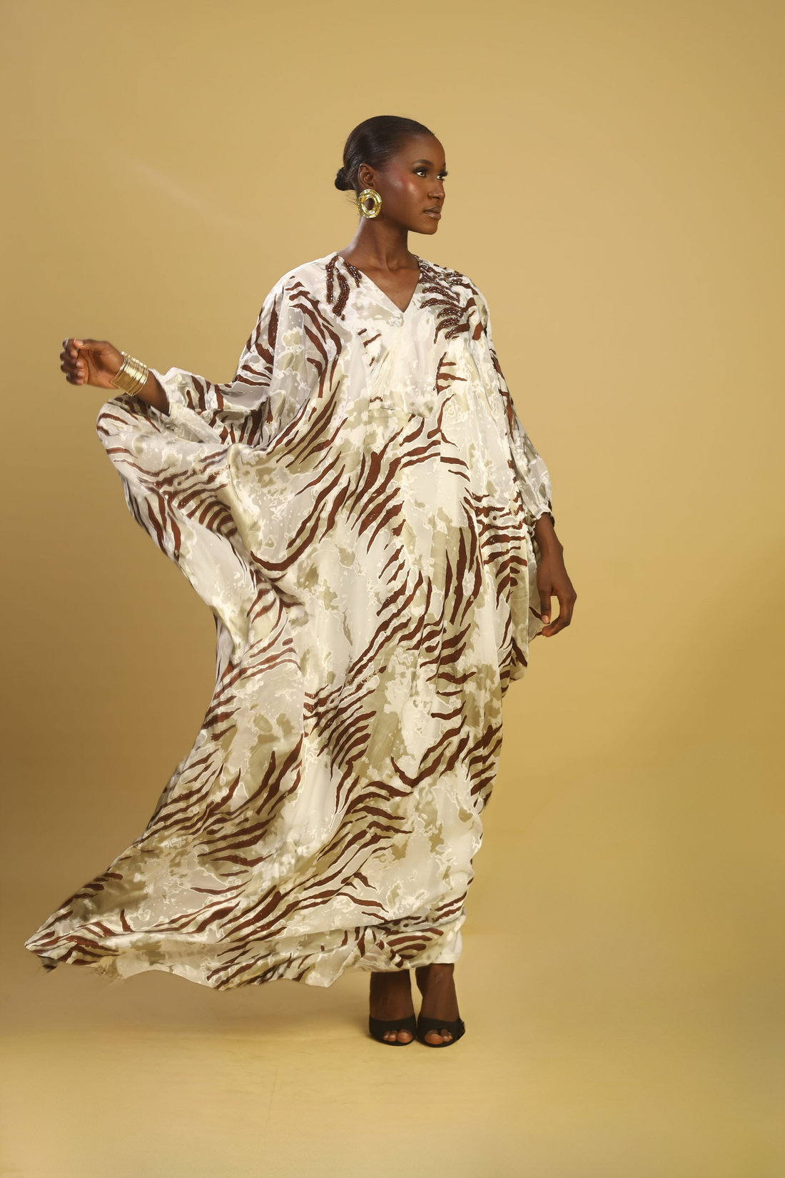CHIFFON BEADED LILLY BOUBOU