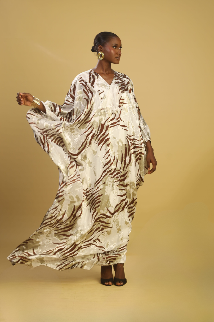 CHIFFON BEADED LILLY BOUBOU
