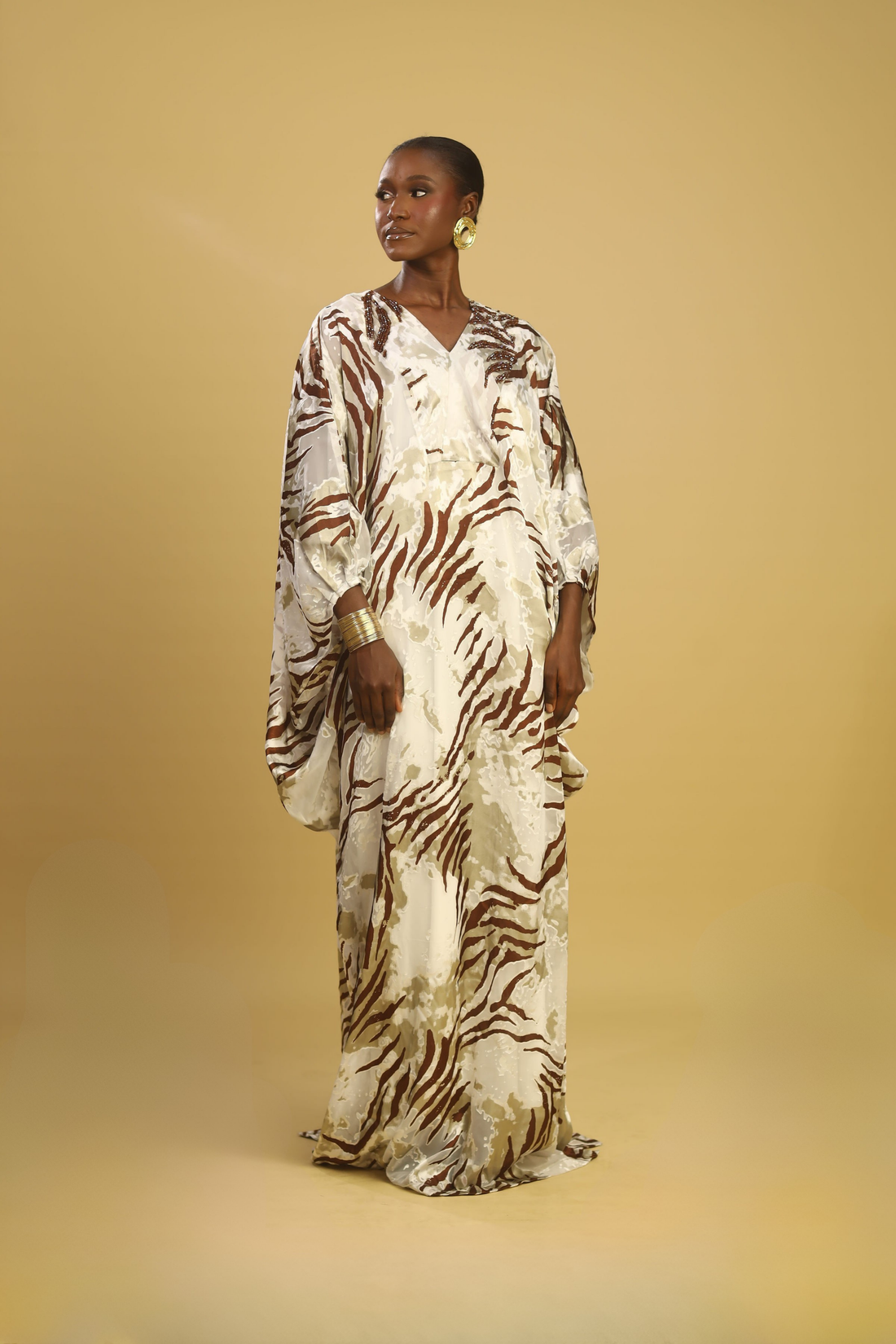 CHIFFON BEADED LILLY BOUBOU
