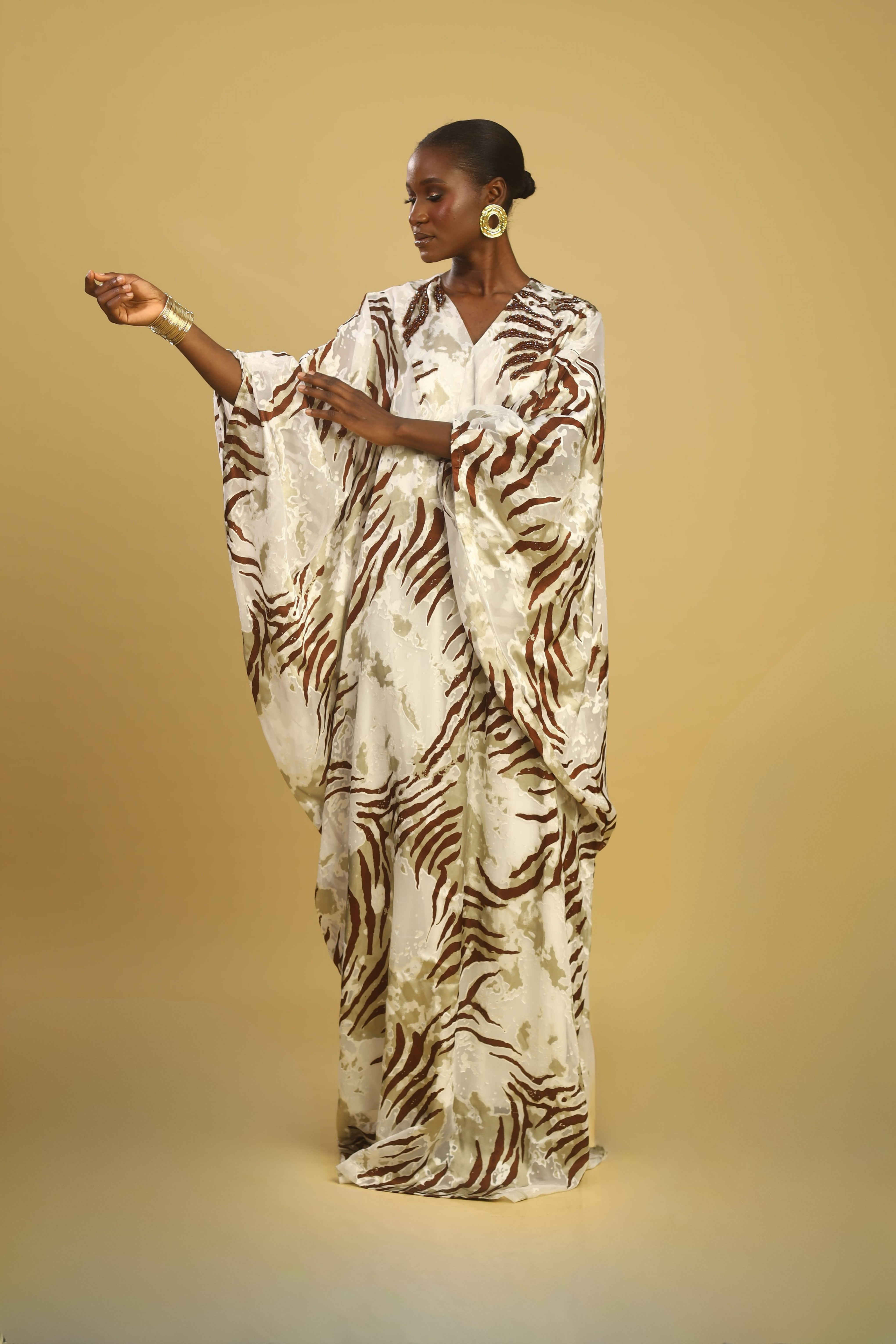 CHIFFON BEADED LILLY BOUBOU